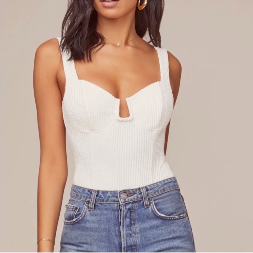 ASTR the Label ribbed bodysuit
